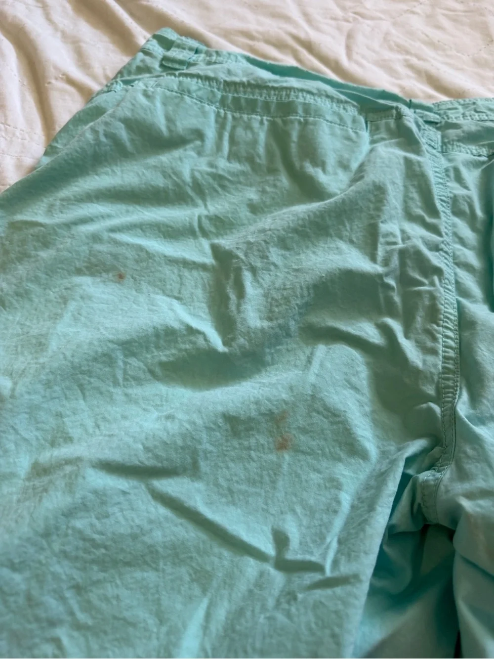Columbia Men's Flat Front Shorts in Light Aqua